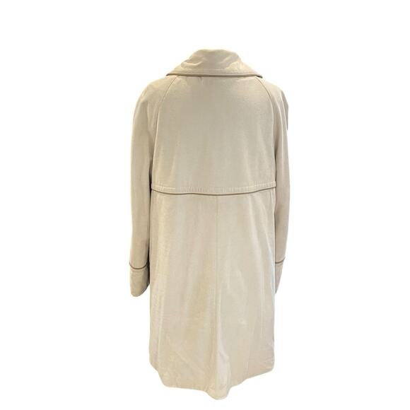 Vintage Forecaster Of Boston Coat Womens 11/12 Cream Classic Lined Pockets - Picture 3 of 9